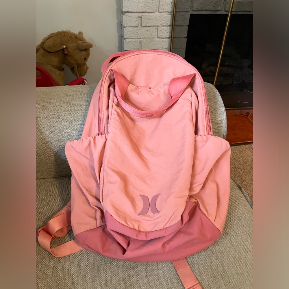 Hurley pink backpack
